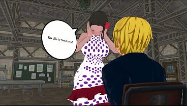 Sanji e violet transando no episódio 640 da série